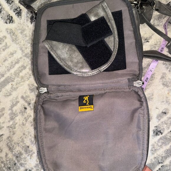 Browning Women's Ivy Concealed Carry Handbag Pink Gray - Picture 10 of 12